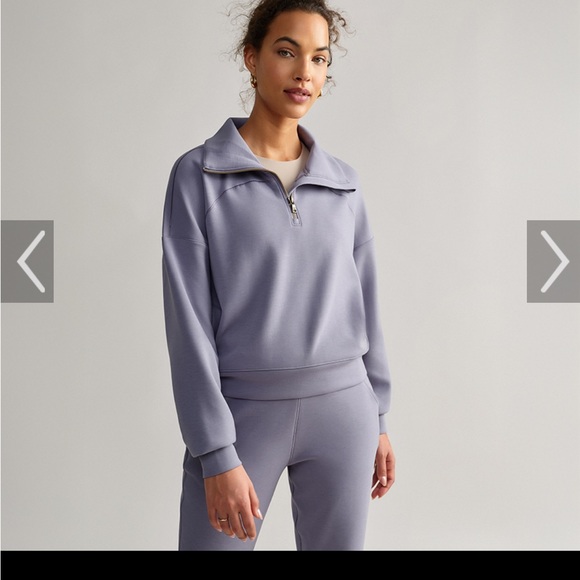 Rhône DreamGlow 1/2 Zip Grey Silver - Picture 3 of 8